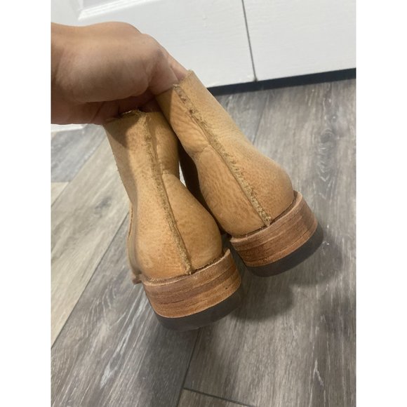 Petrucha Handmade Leather Tan Distressed Ankle Booties Size EU 40 - Picture 4 of 7